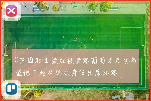 C罗因肘击染红被禁赛葡萄牙足协希望他下轮以观众身份出席比赛